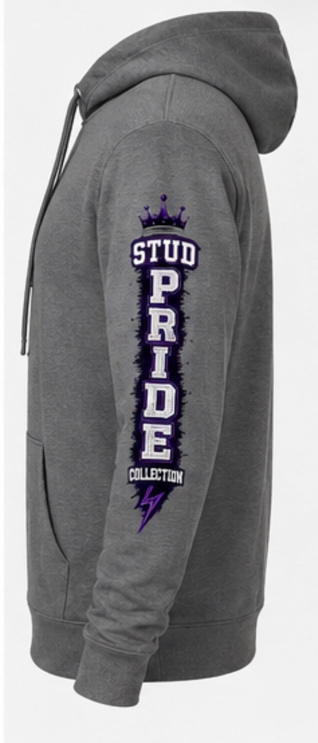 Stud Pride lightweight Grey Hoodie
