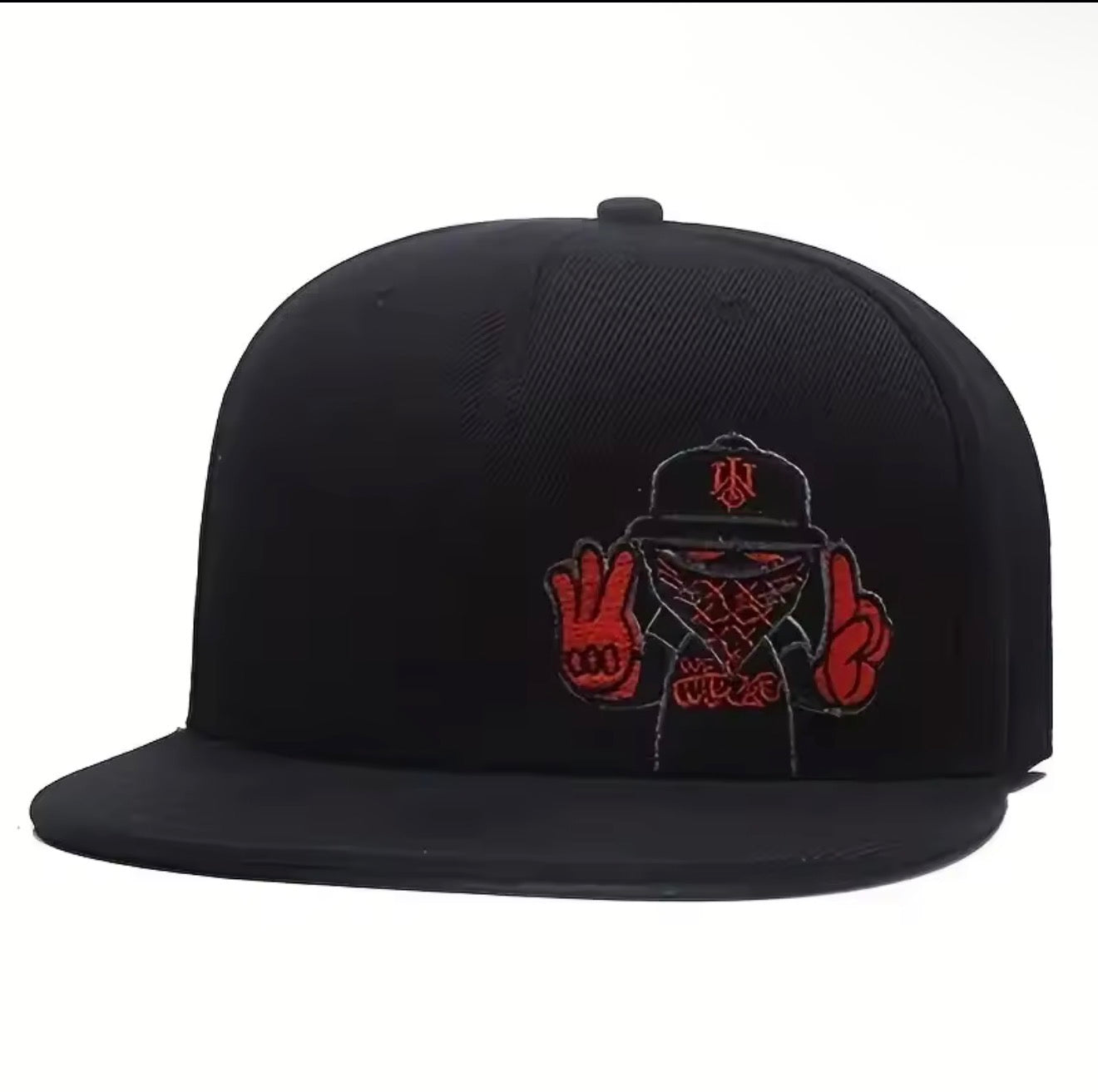 Unisex Ninja Letter Embroidery Hip-hop Hats Outdoor Adjustable Casual Baseball Caps Sunscreen Hat