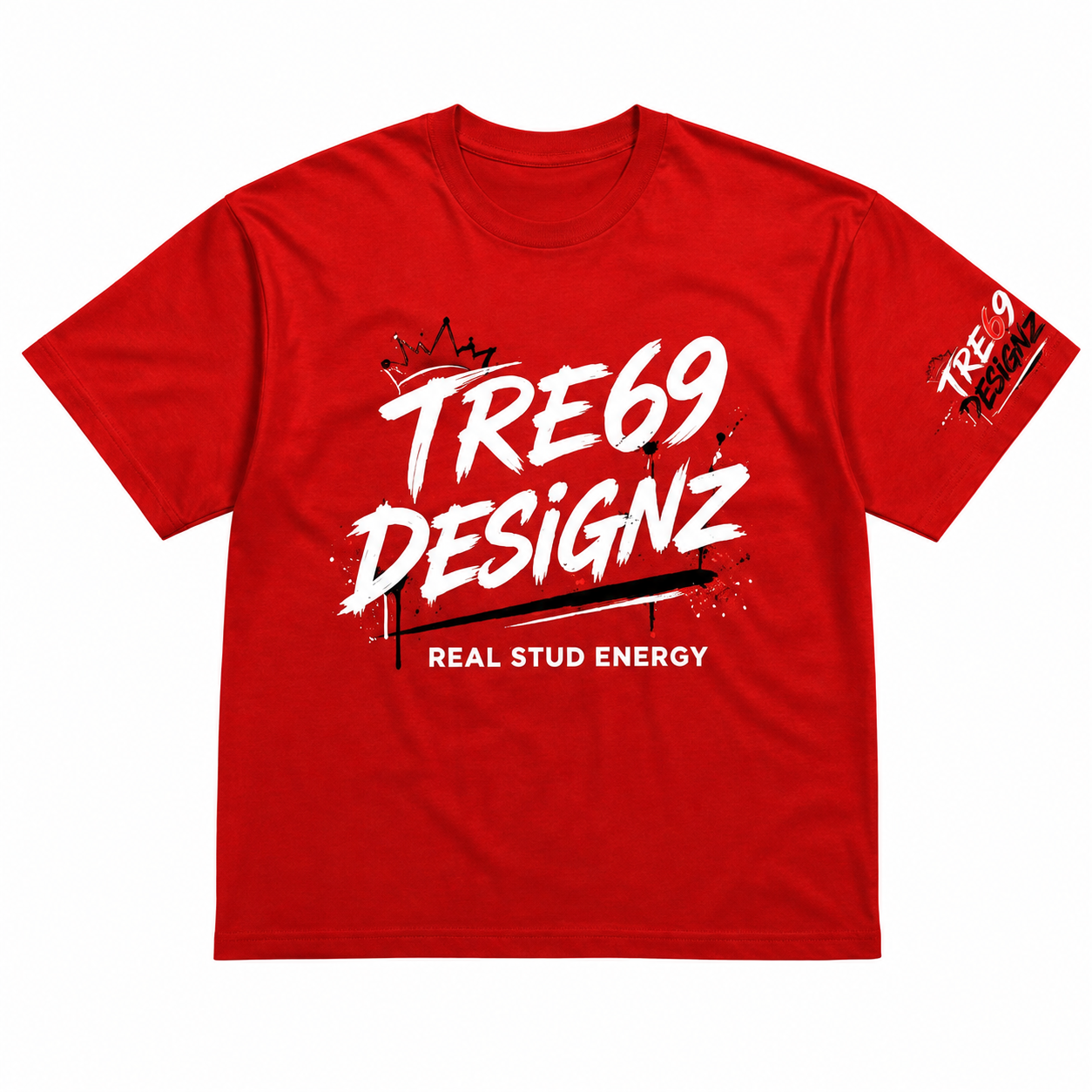Tre69 Designz Real Stud Energy Graphic T-Shirt