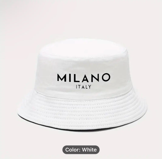 Breathable Sun Hat with 'MILANO ITALY'