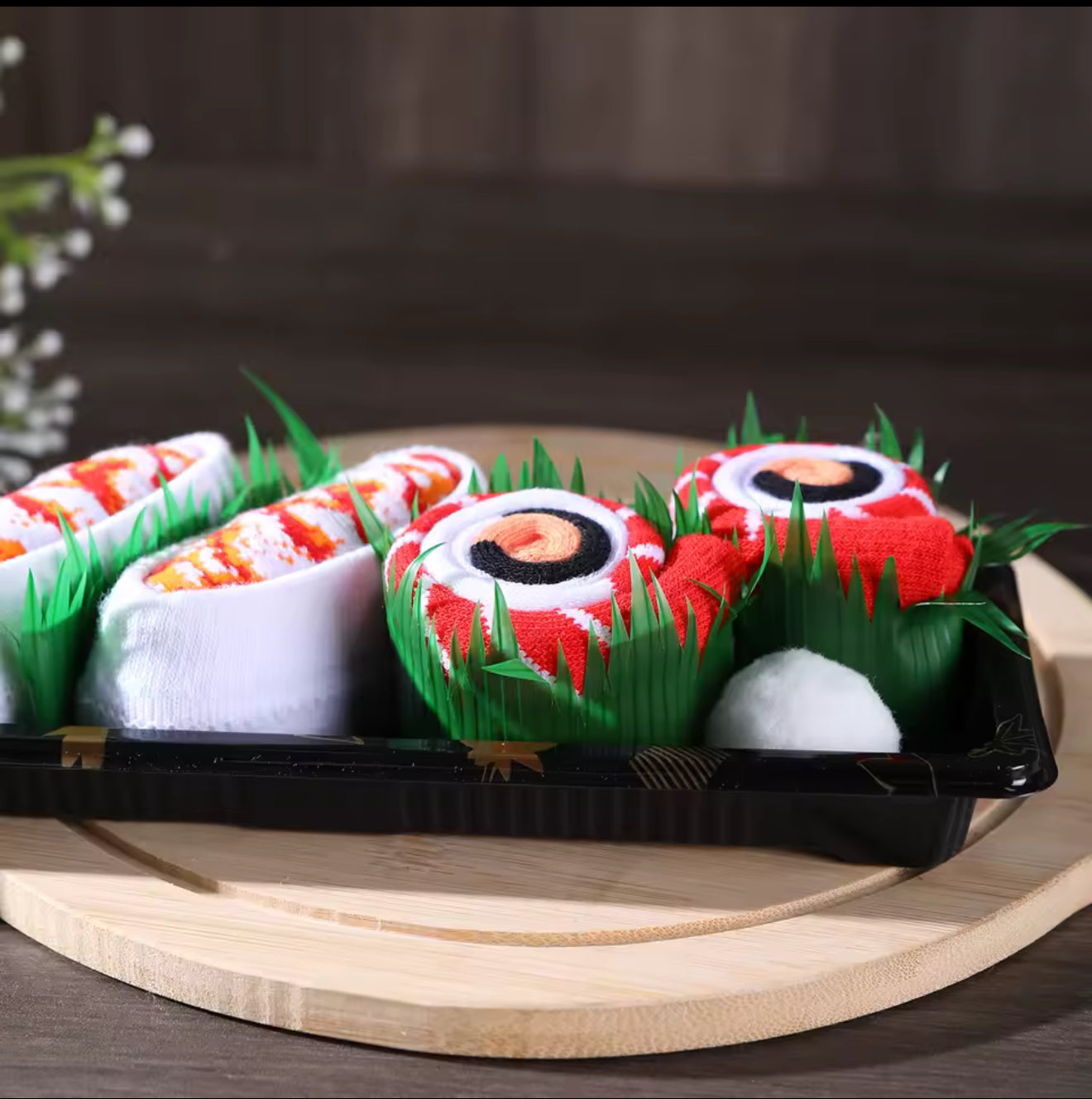 2 pair sushi socks