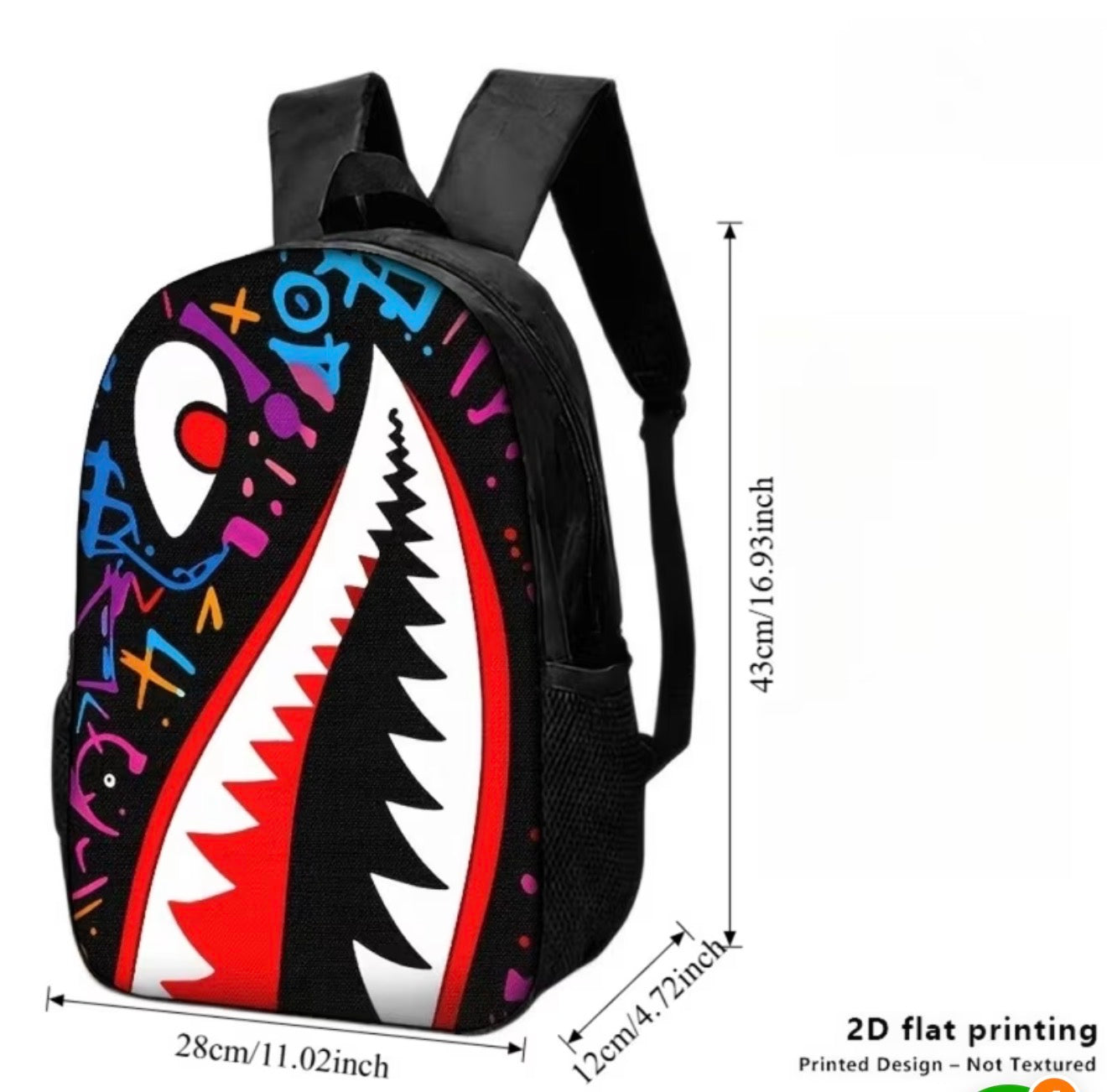 Fashionable Shark Teeth backpack