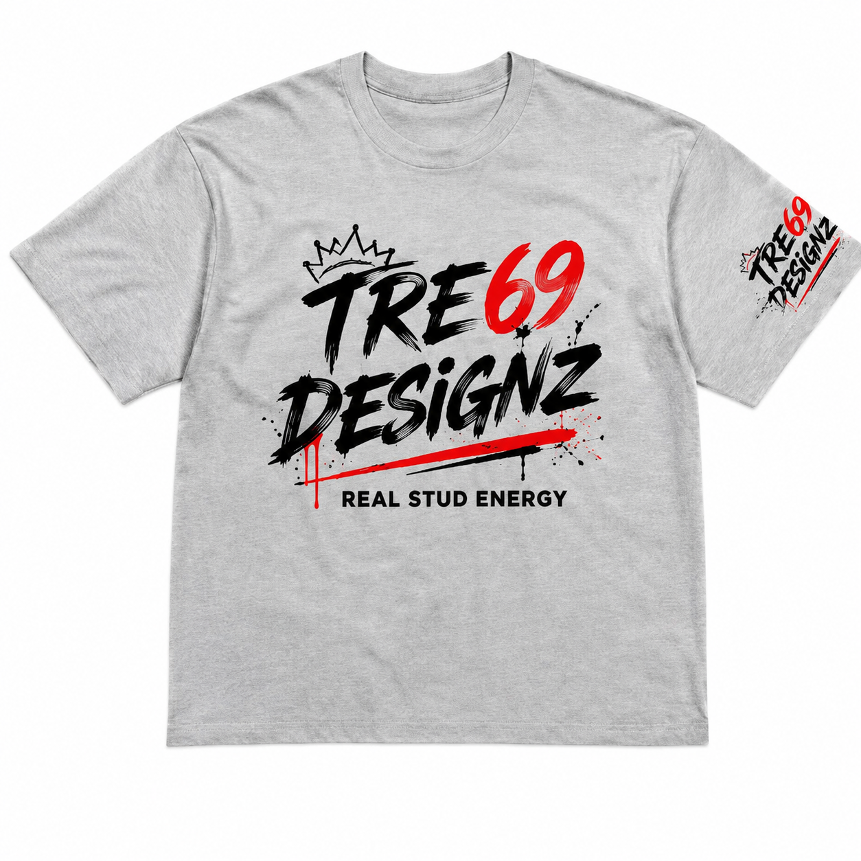 Tre69 Designz Real Stud Energy Graphic T-Shirt