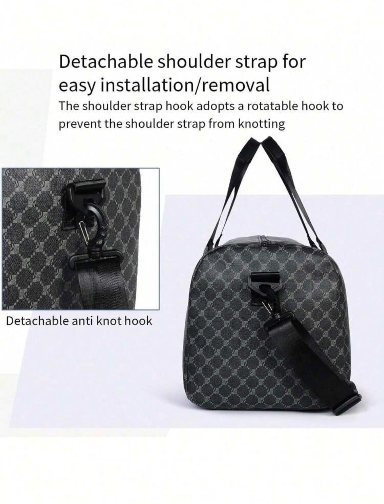 Shark Print Duffel Bag