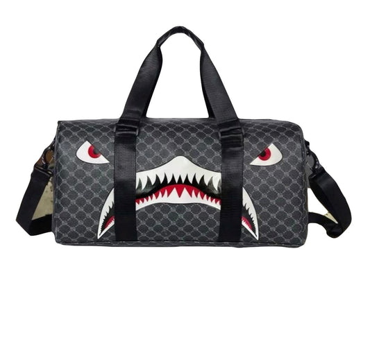 Shark Print Duffel Bag