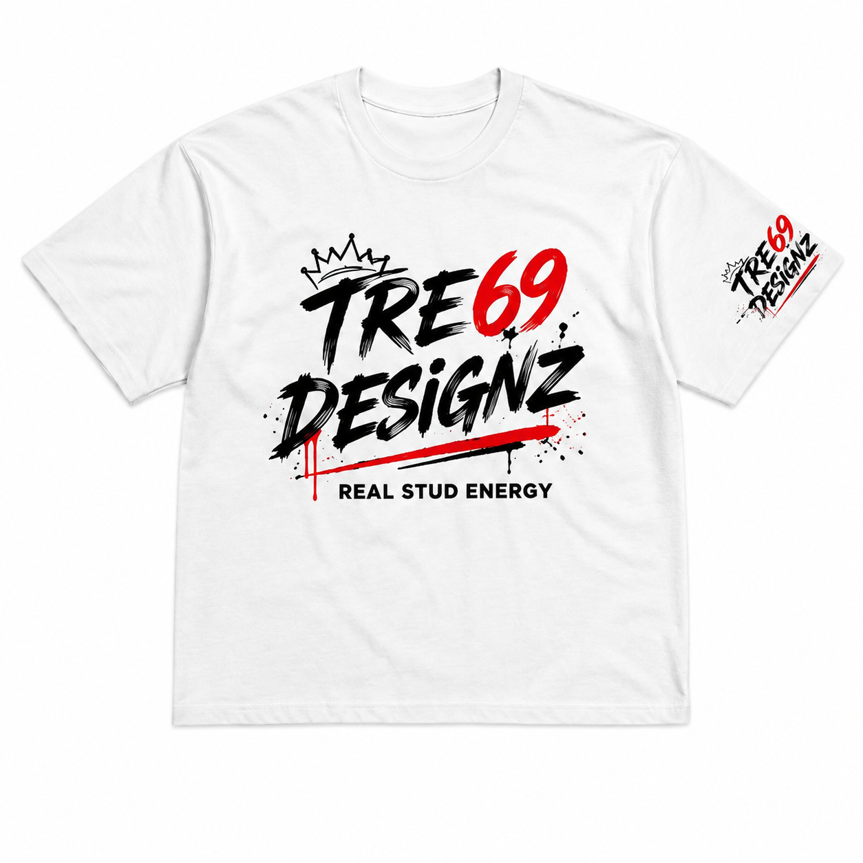 Tre69 Designz Real Stud Energy Graphic T-Shirt