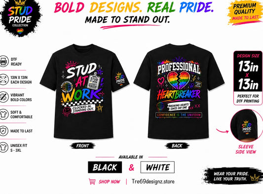 Stud at Work Graphic T-Shirt