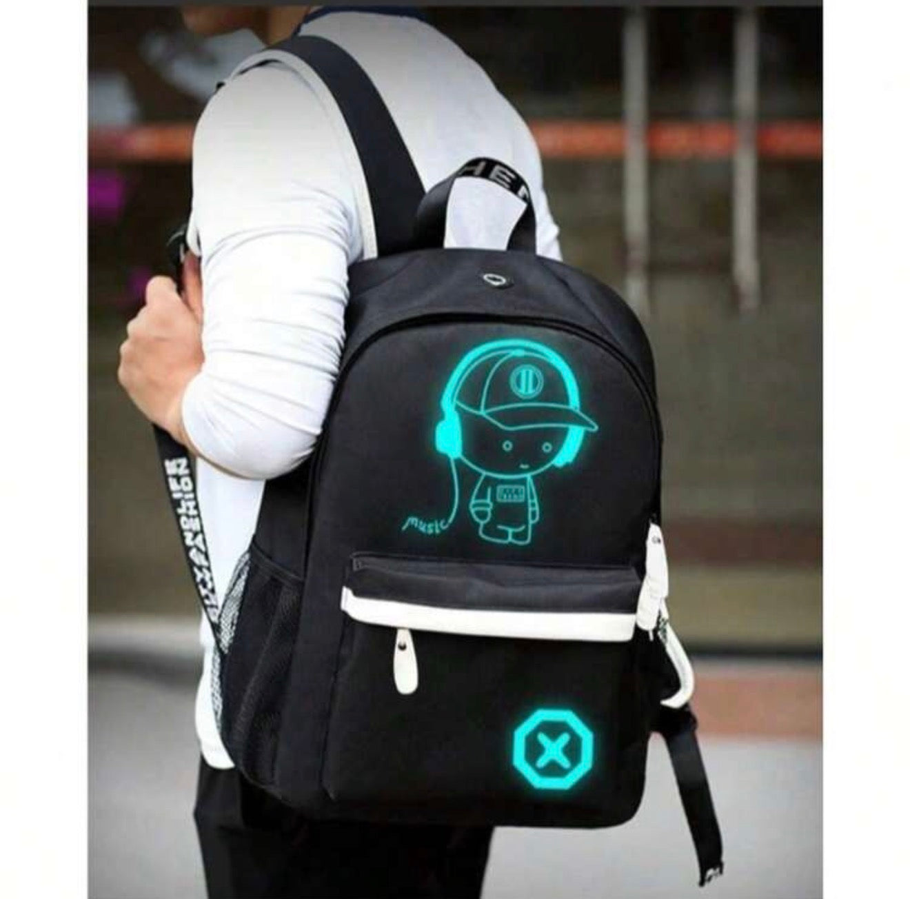 Lightweight Fluorescent&Luminous Patterned Backpack