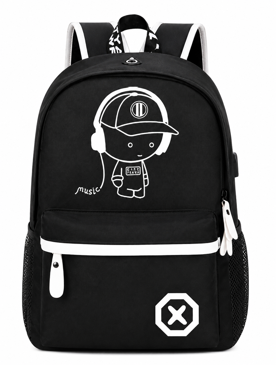 Lightweight Fluorescent&Luminous Patterned Backpack