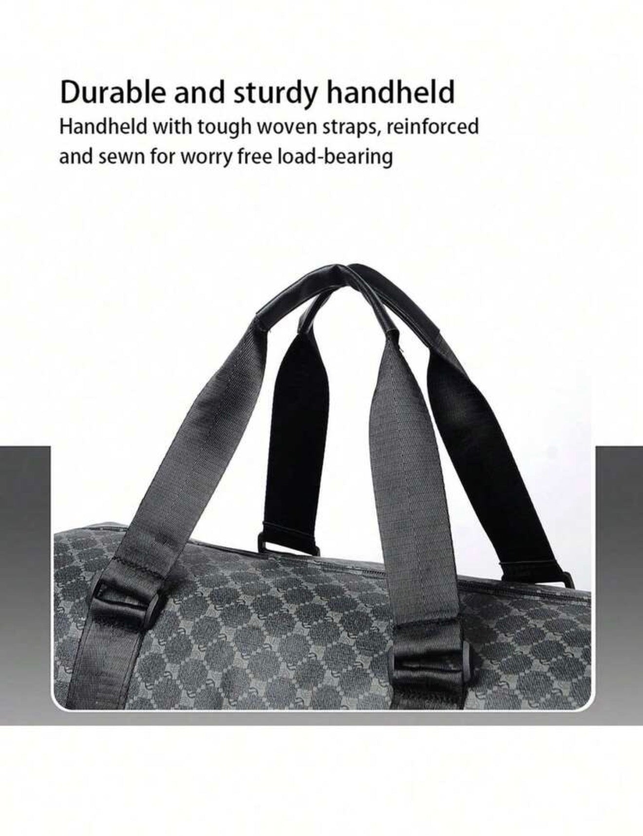 Shark Print Duffel Bag