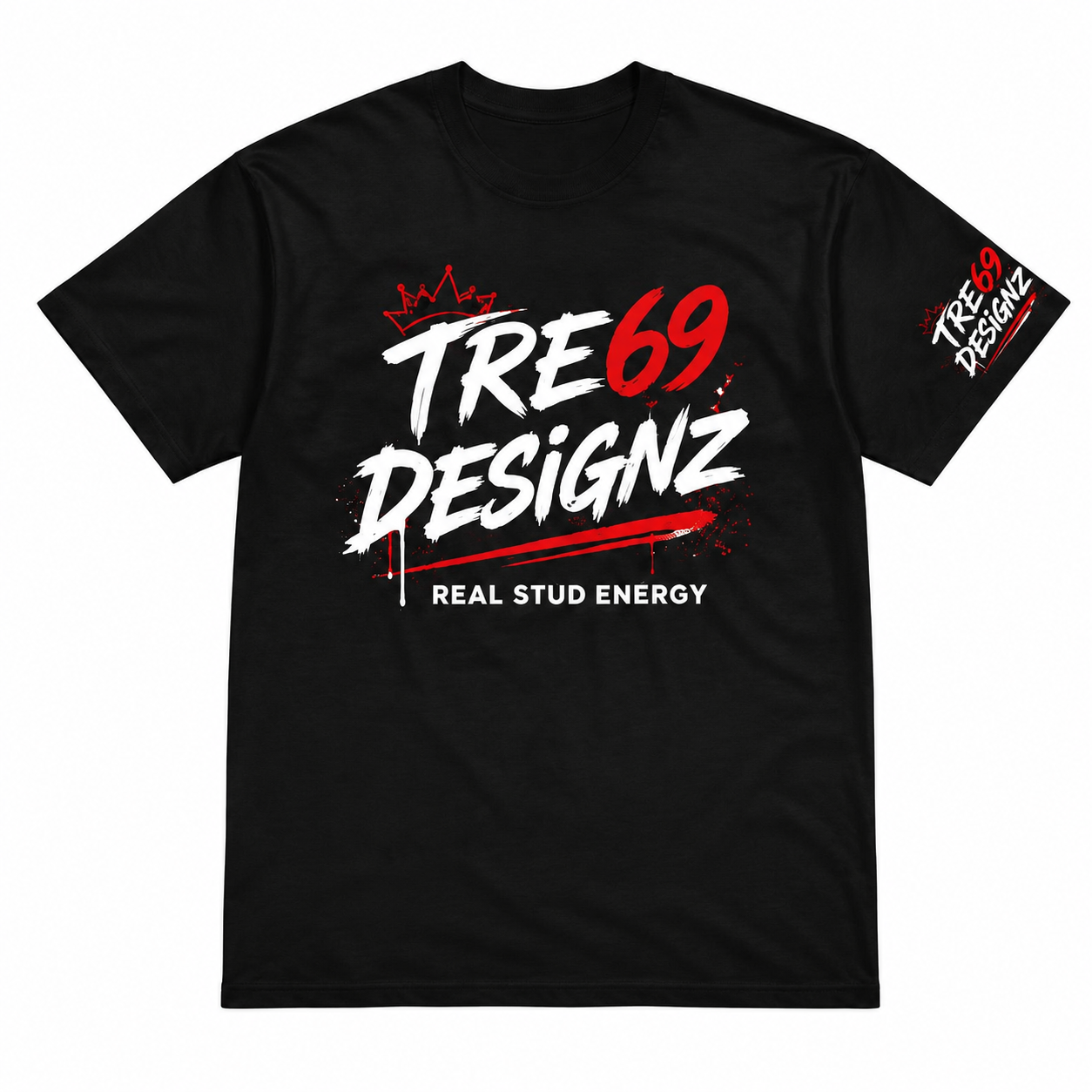 Tre69 Designz Real Stud Energy Graphic T-Shirt