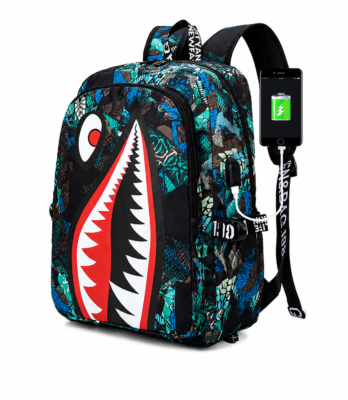 Fashionable Shark Teeth backpack