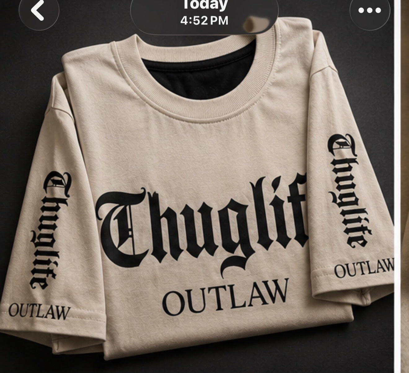 Thuglife graphic t shirt
