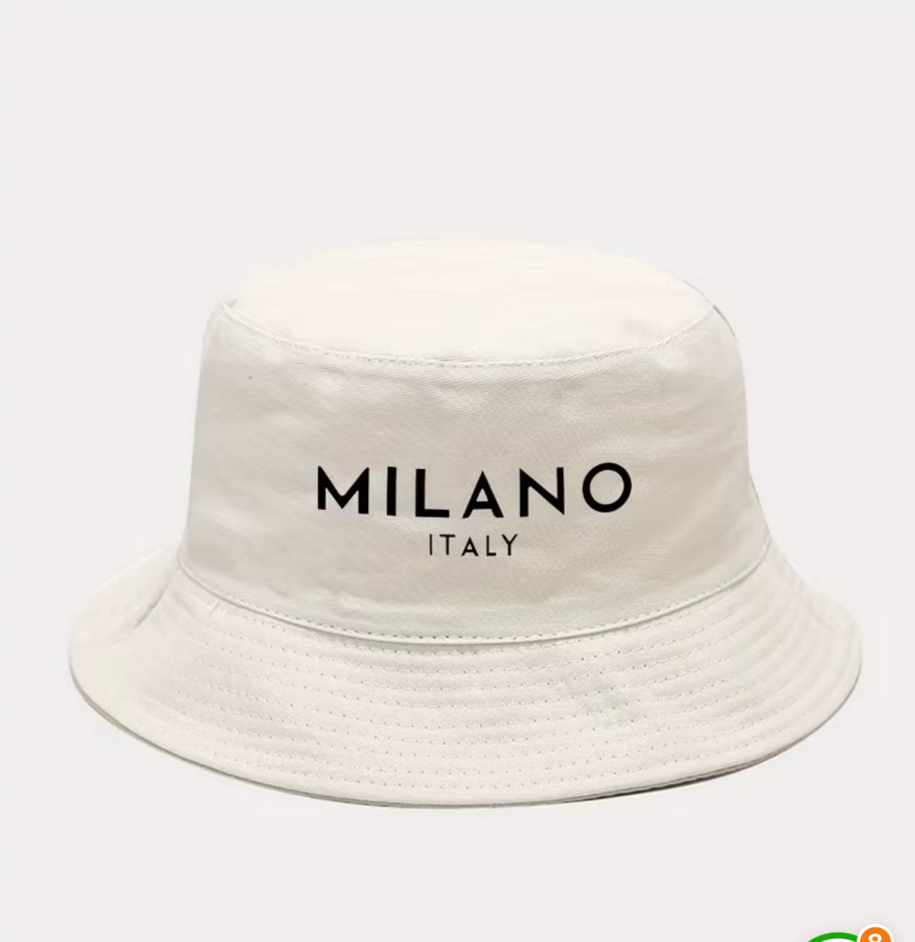 Breathable Sun Hat with 'MILANO ITALY'