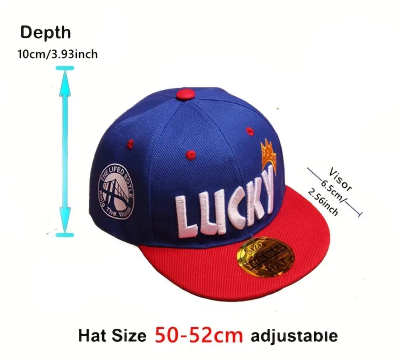 Girls Boys Hip Hop LUCKY Cap Ages 3-8 years