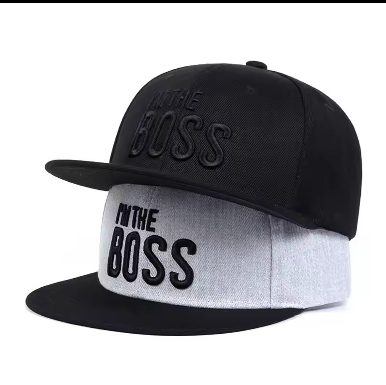 I'M THE BOSS Letter Embroidery HipHop Cap