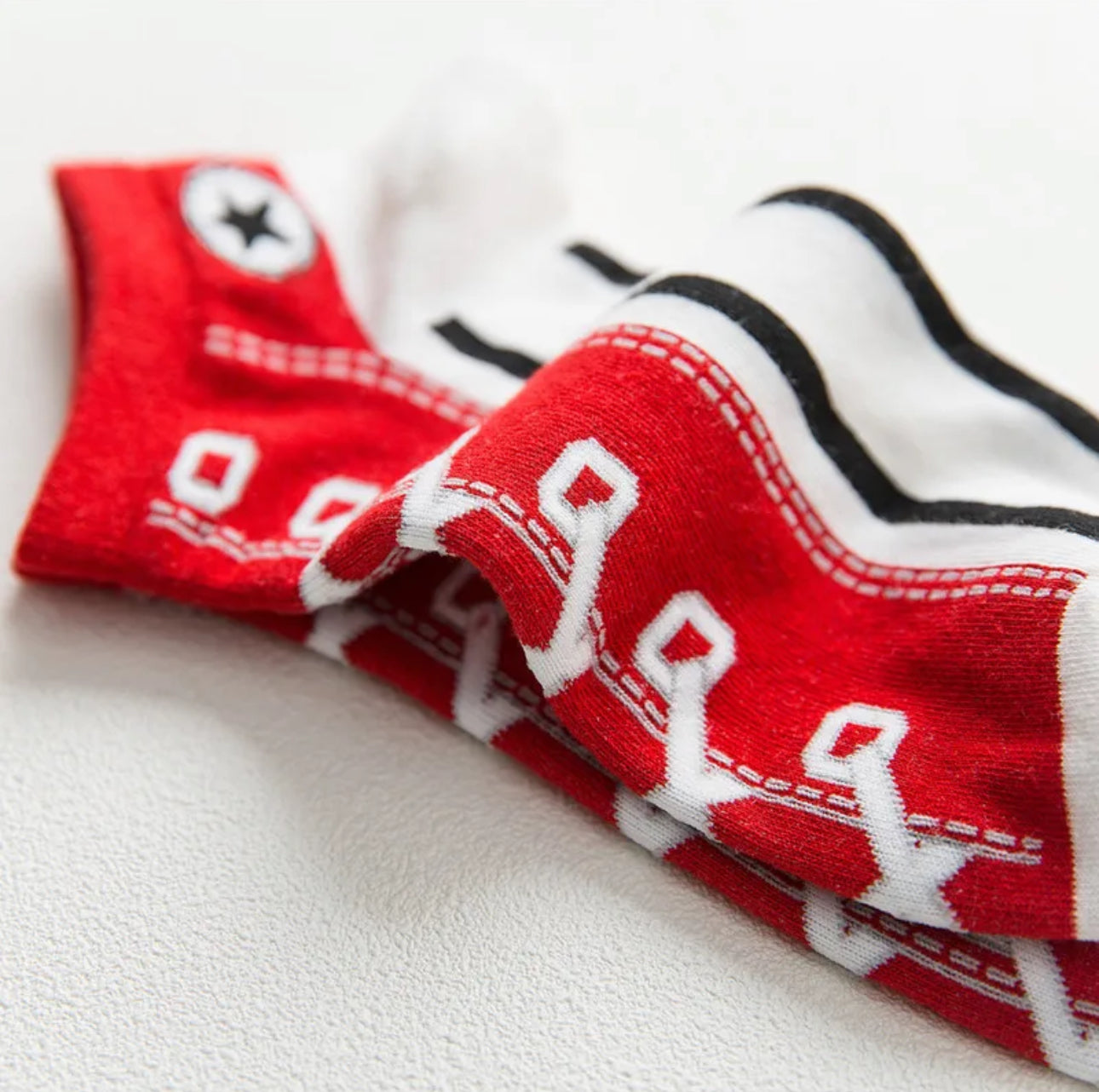 5 Pairs Trendy Cotton Socks for men and women short tube low cut Non-slip boat socks for sports