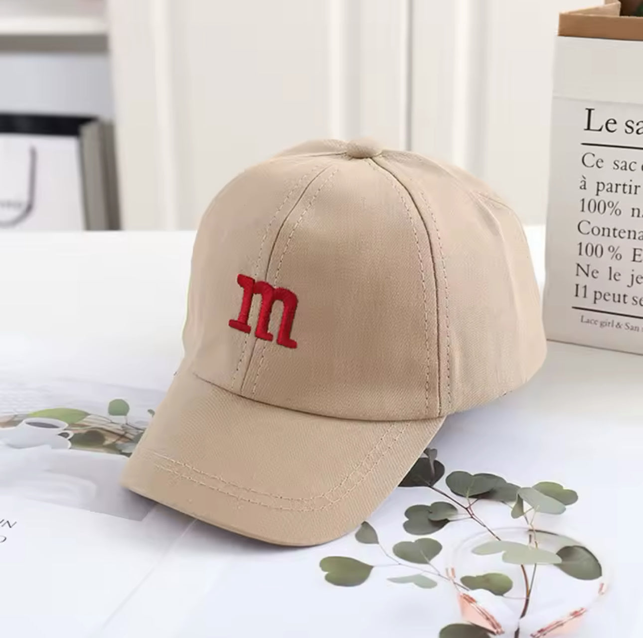 Solid Color Letter Baby Baseball Cap